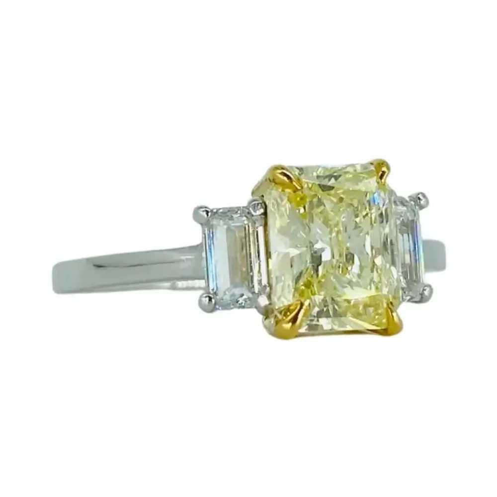 GIA Certified 2.46 Carat Natural Fancy Yellow Dia… - image 3