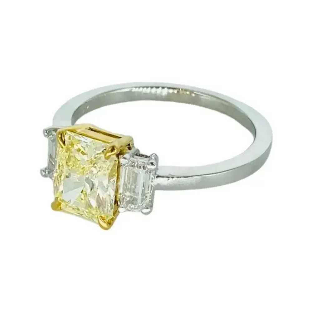 GIA Certified 2.46 Carat Natural Fancy Yellow Dia… - image 5