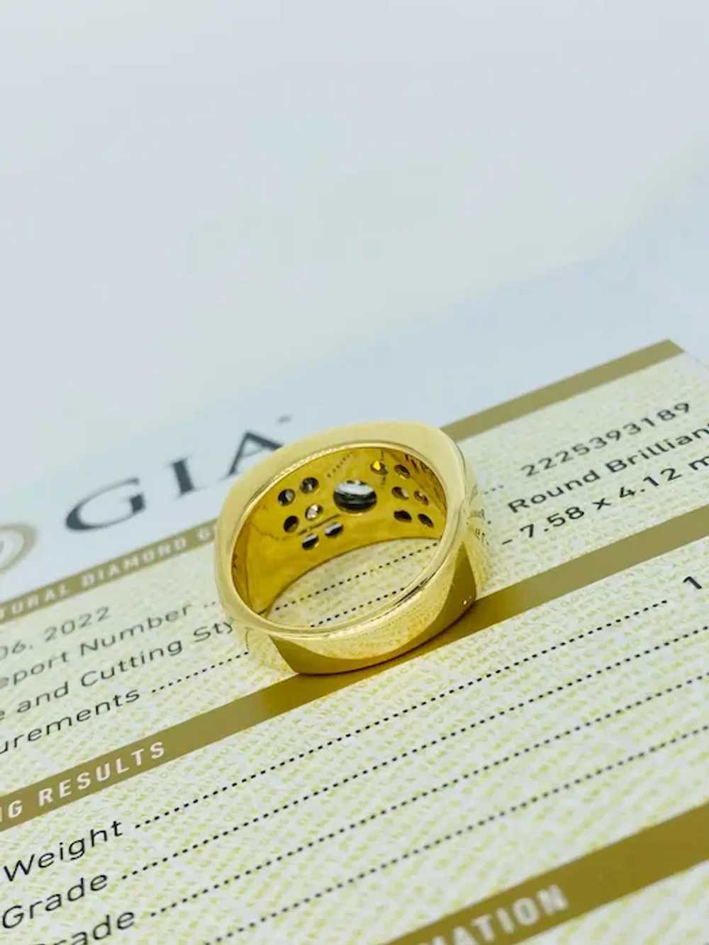 Men’s GIA Certified 2.31 Carat Round Diamond Ring… - image 6