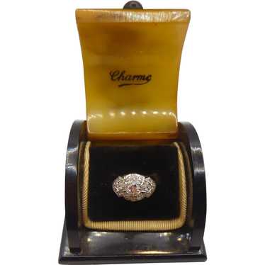 Vintage Platinum Diamond Ring - image 1