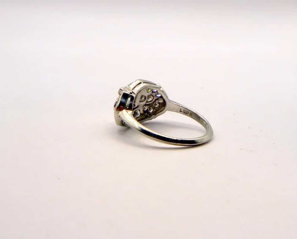Vintage Platinum Diamond Ring - image 5