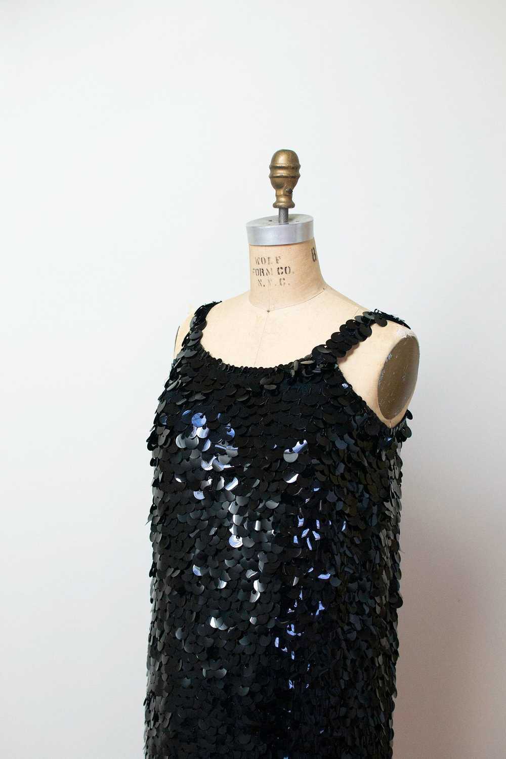 1960s Black Sequin Cocktail Dress | Jeri-Jo - image 8