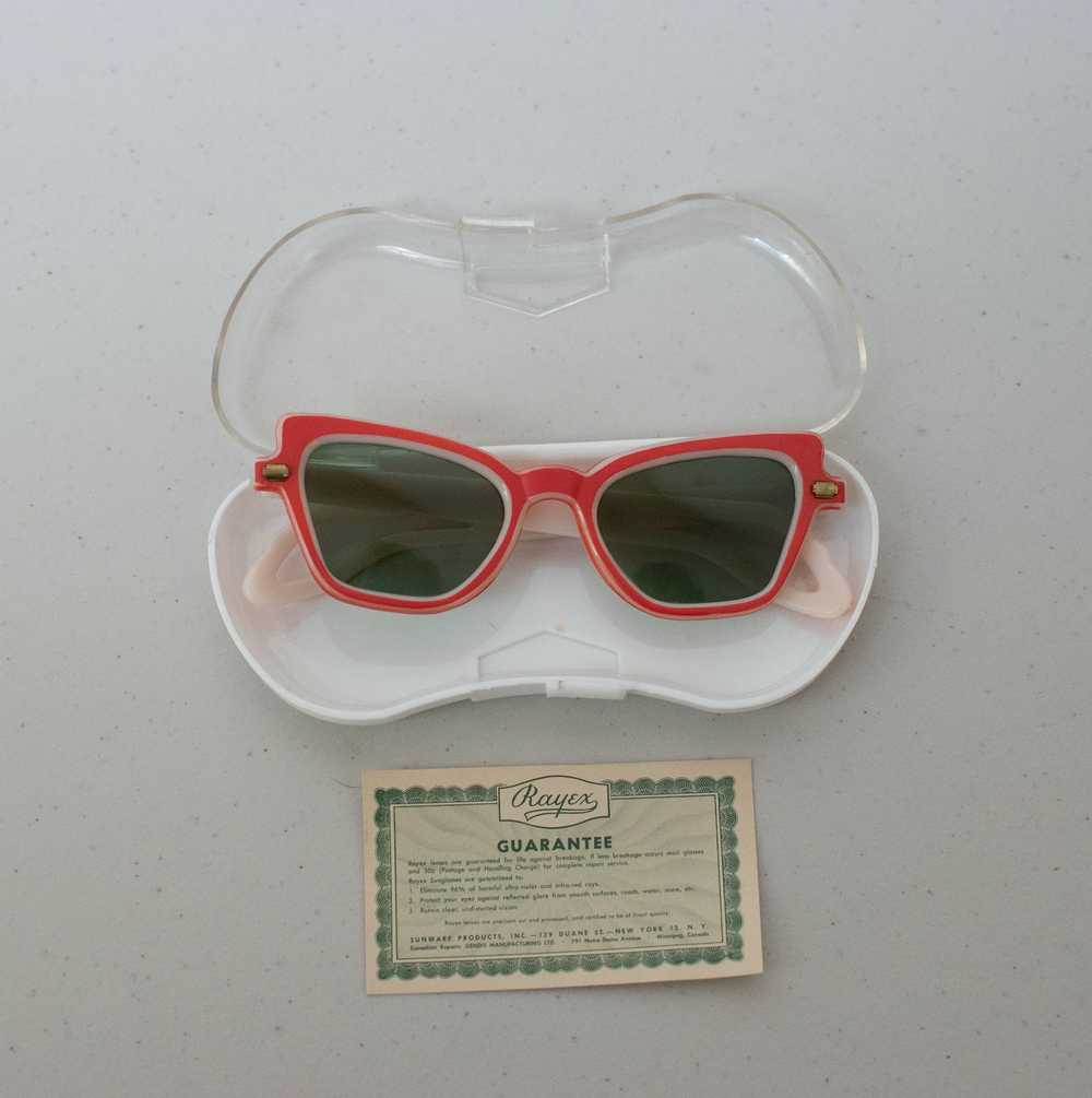 1950s Spotted and Jeweled Cat Eye Sunglasses - MRS Couture