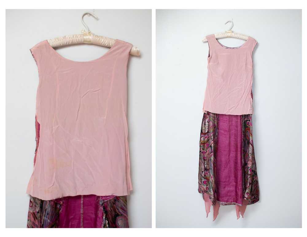 1920s Pink Lamé Dress - image 11