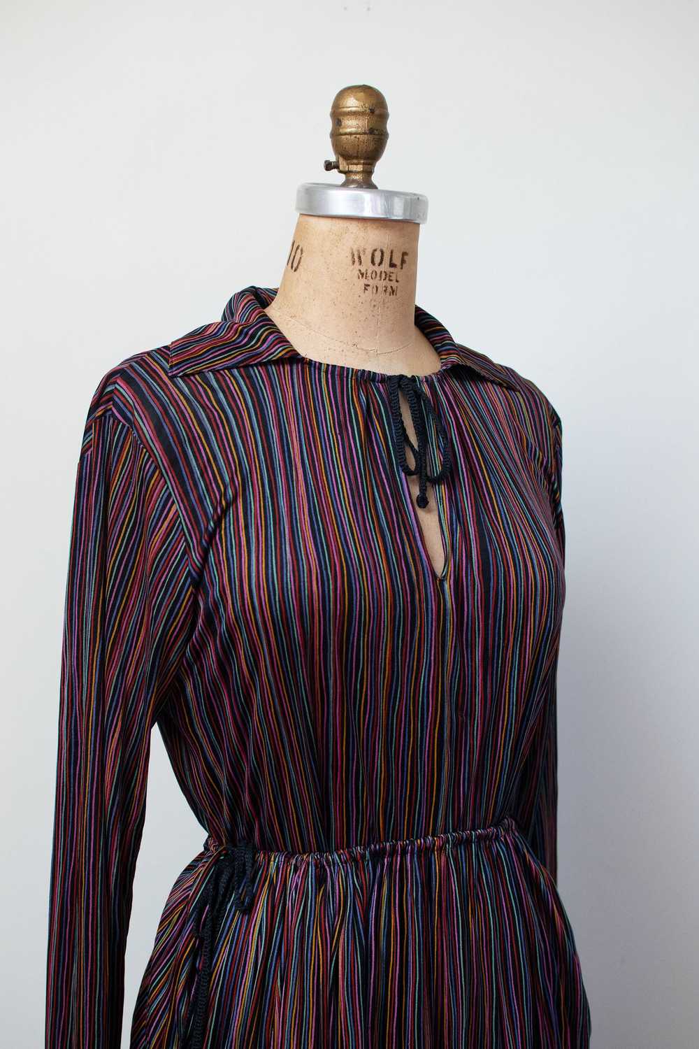 1970s Rainbow Striped Silk Jersey Set | Missoni - image 5