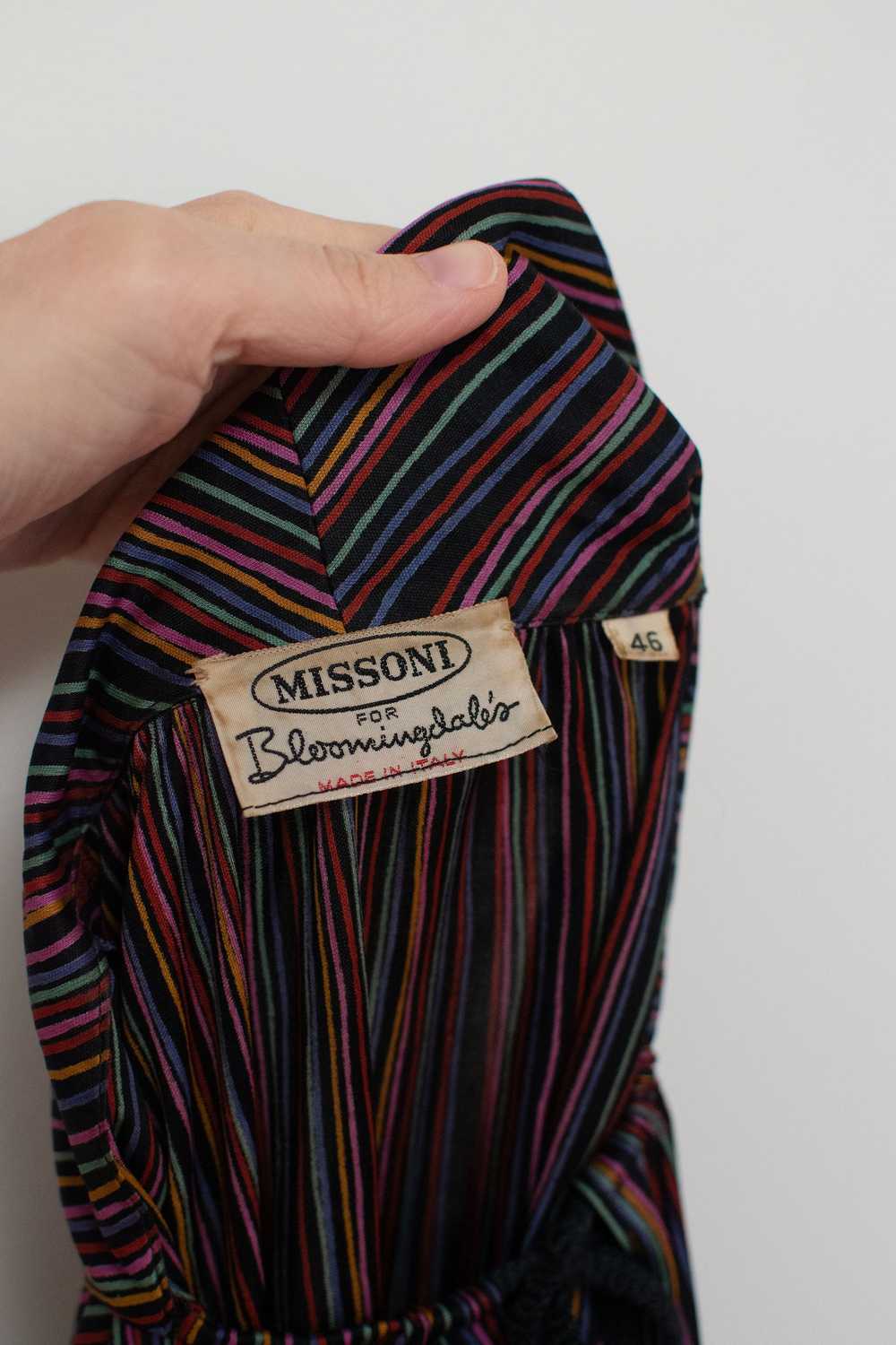 1970s Rainbow Striped Silk Jersey Set | Missoni - image 7
