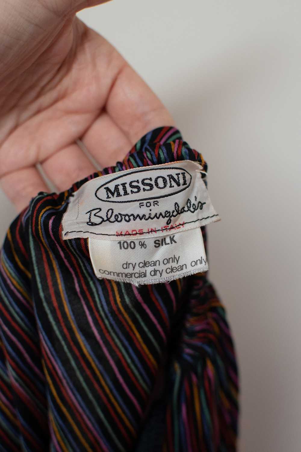 1970s Rainbow Striped Silk Jersey Set | Missoni - image 8