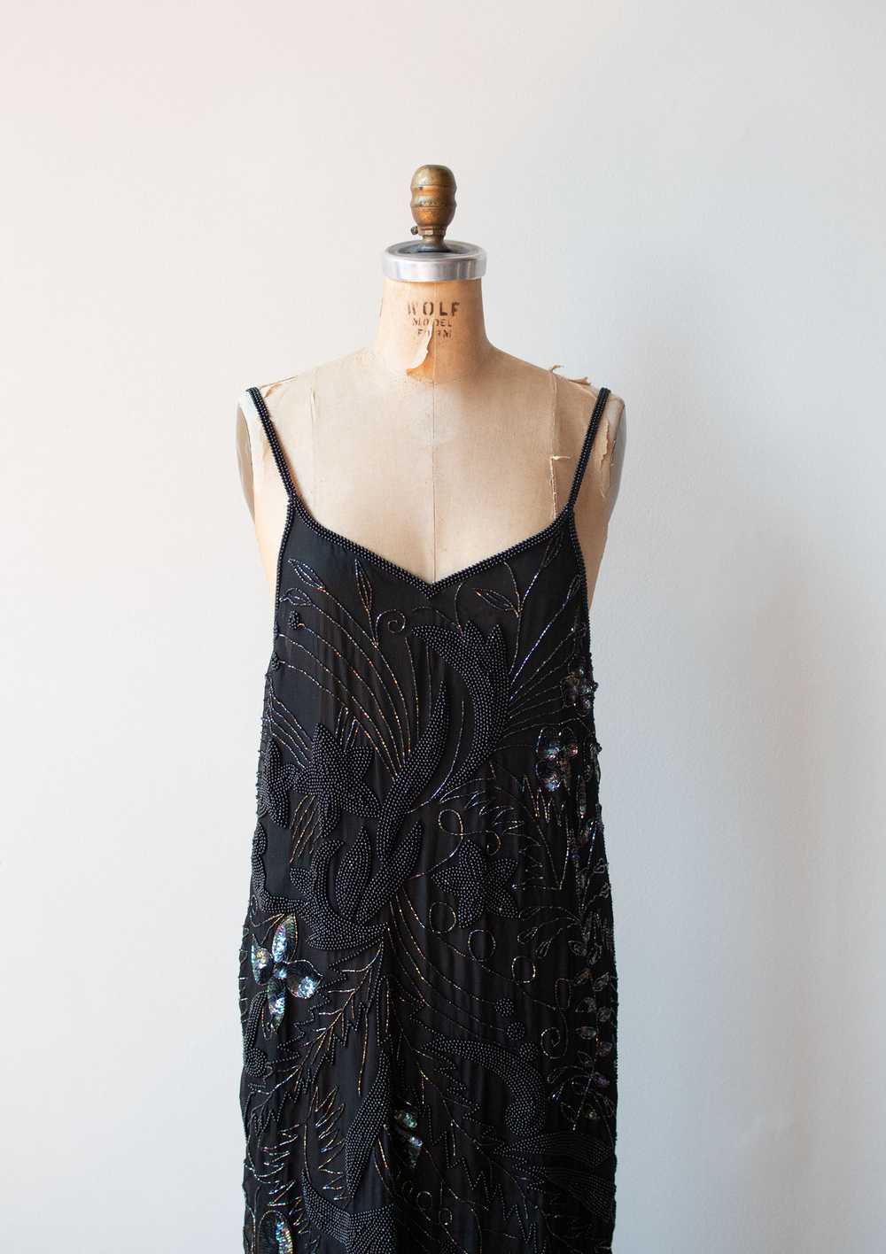 1980s Beaded Dress - image 1