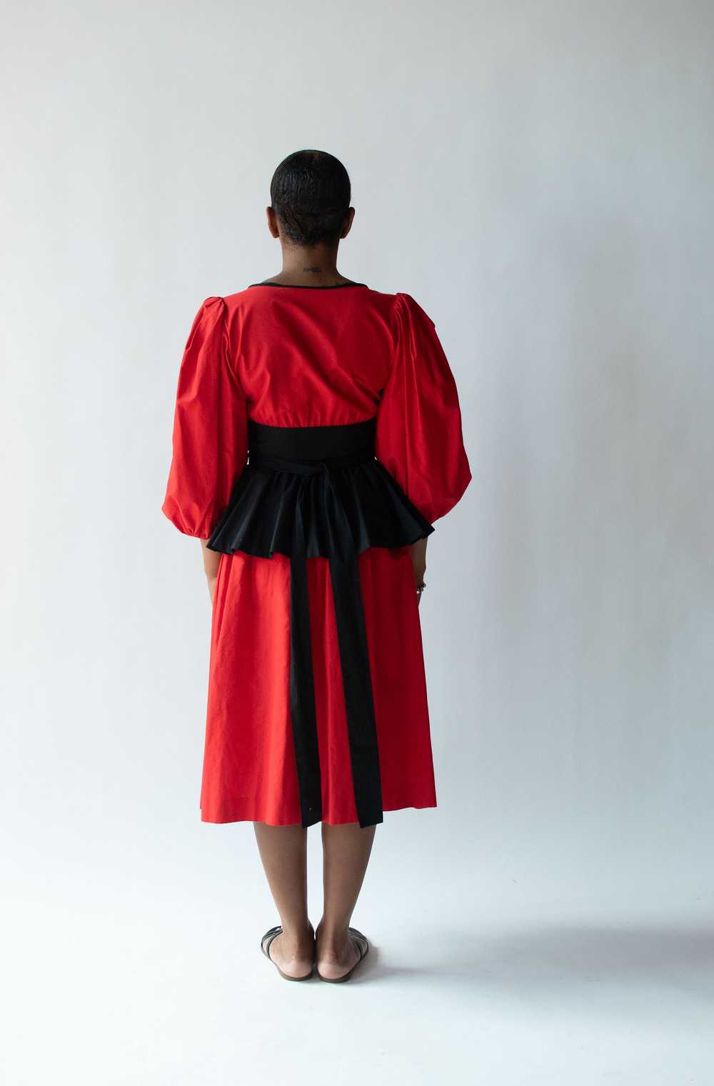 1980s Puff Sleeve Dress | Yves Saint Laurent - image 4