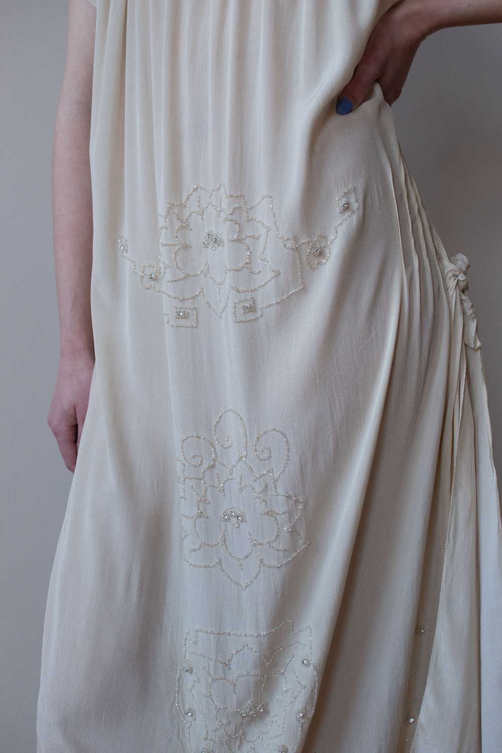 1920s Beaded Silk Dress - image 6