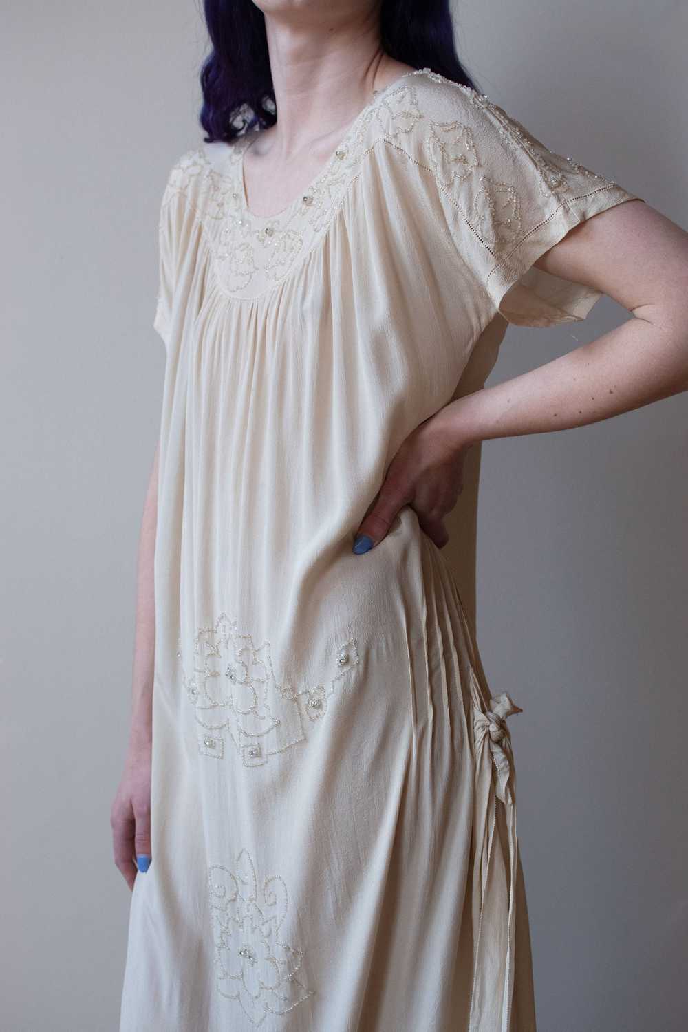 1920s Beaded Silk Dress - image 7