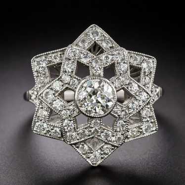 Vintage Style Starburst Diamond Ring - image 1