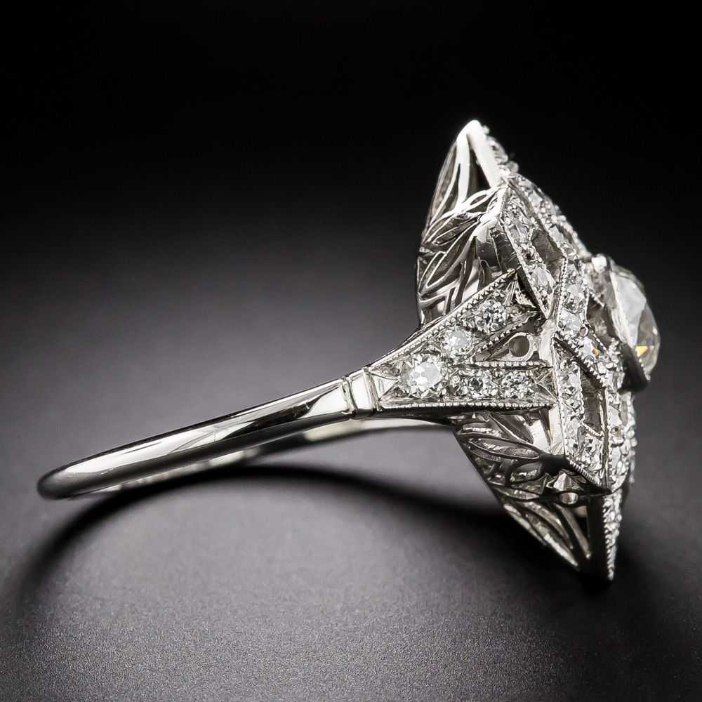 Vintage Style Starburst Diamond Ring - image 2