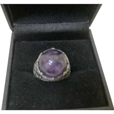 Amethyst Sterling Ring Size 5 - image 1