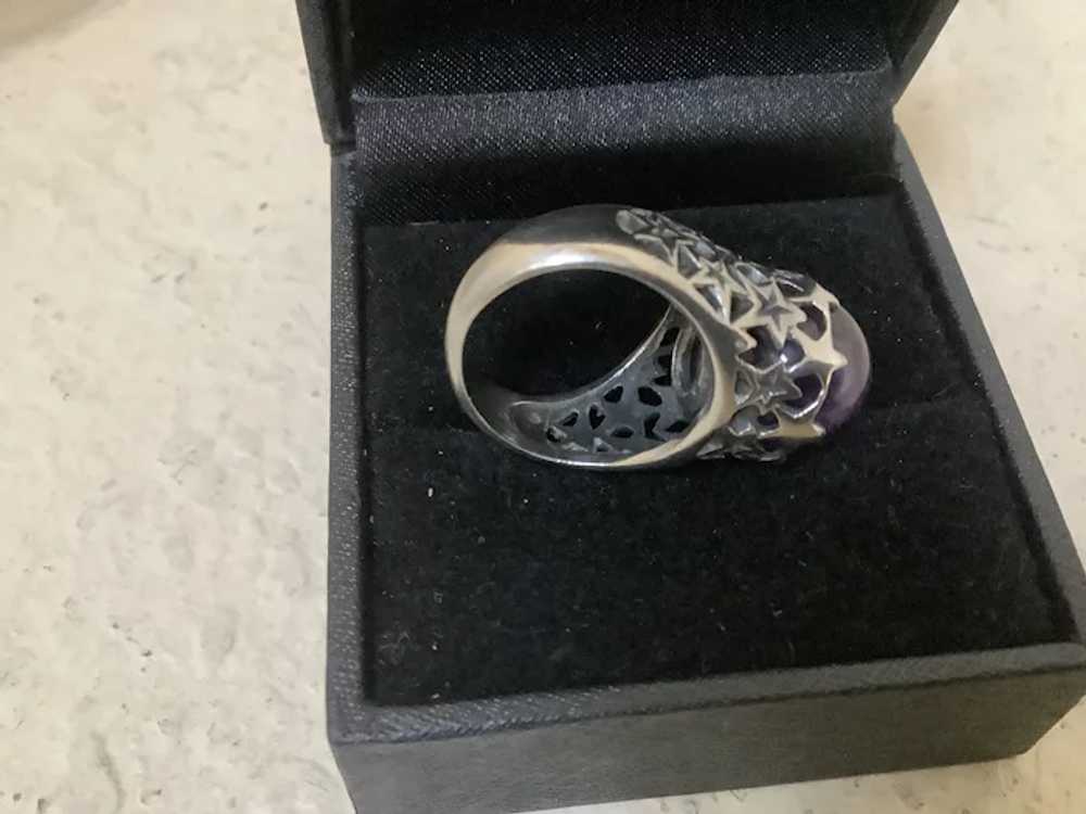 Amethyst Sterling Ring Size 5 - image 5
