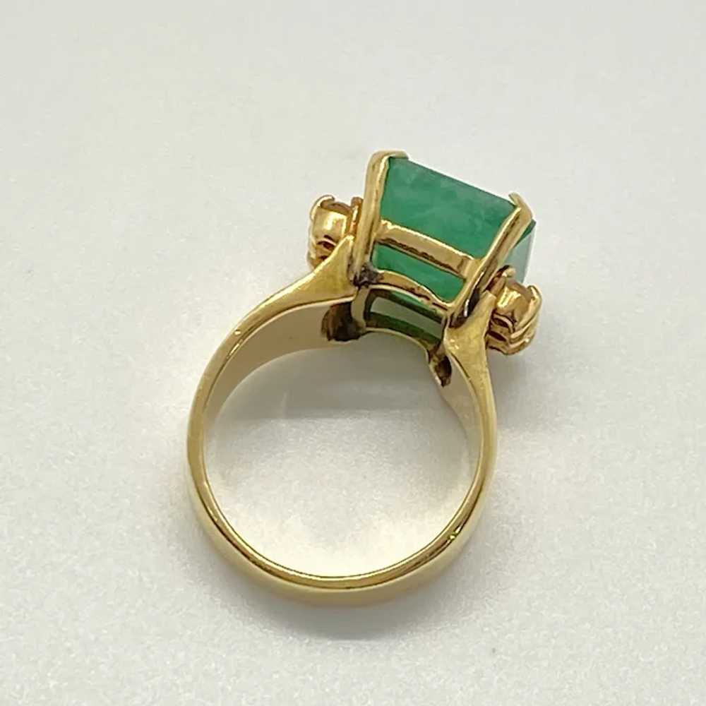Impressive Emerald and Diamond 8.65 Carats tgw Ri… - image 5