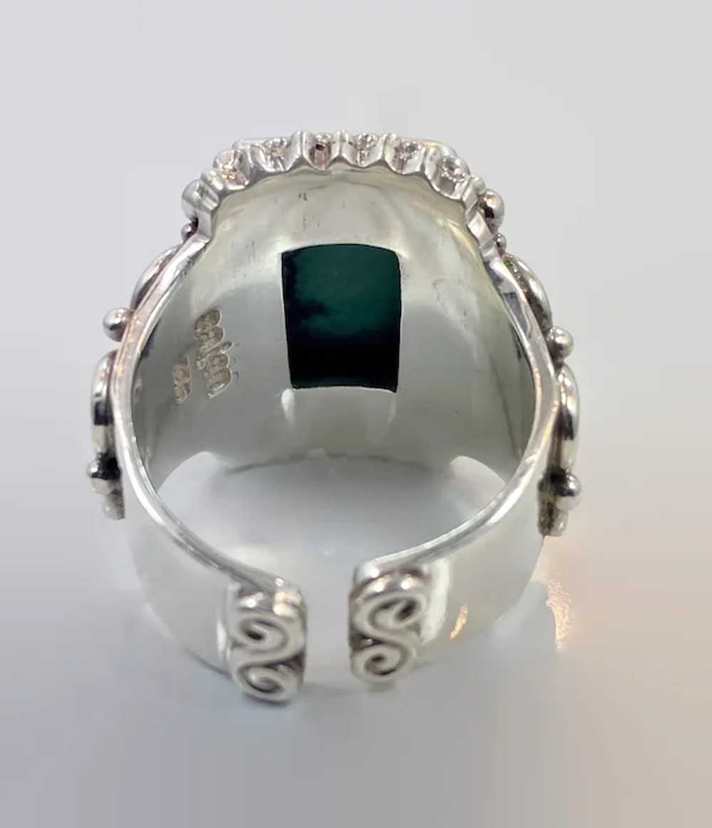 Turquoise Ring, Sterling Silver, Sajen, Designer,… - image 6
