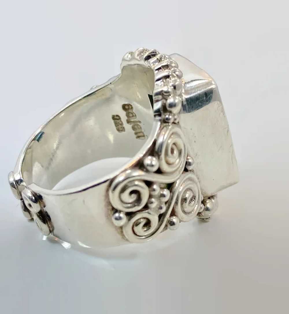 Turquoise Ring, Sterling Silver, Sajen, Designer,… - image 7