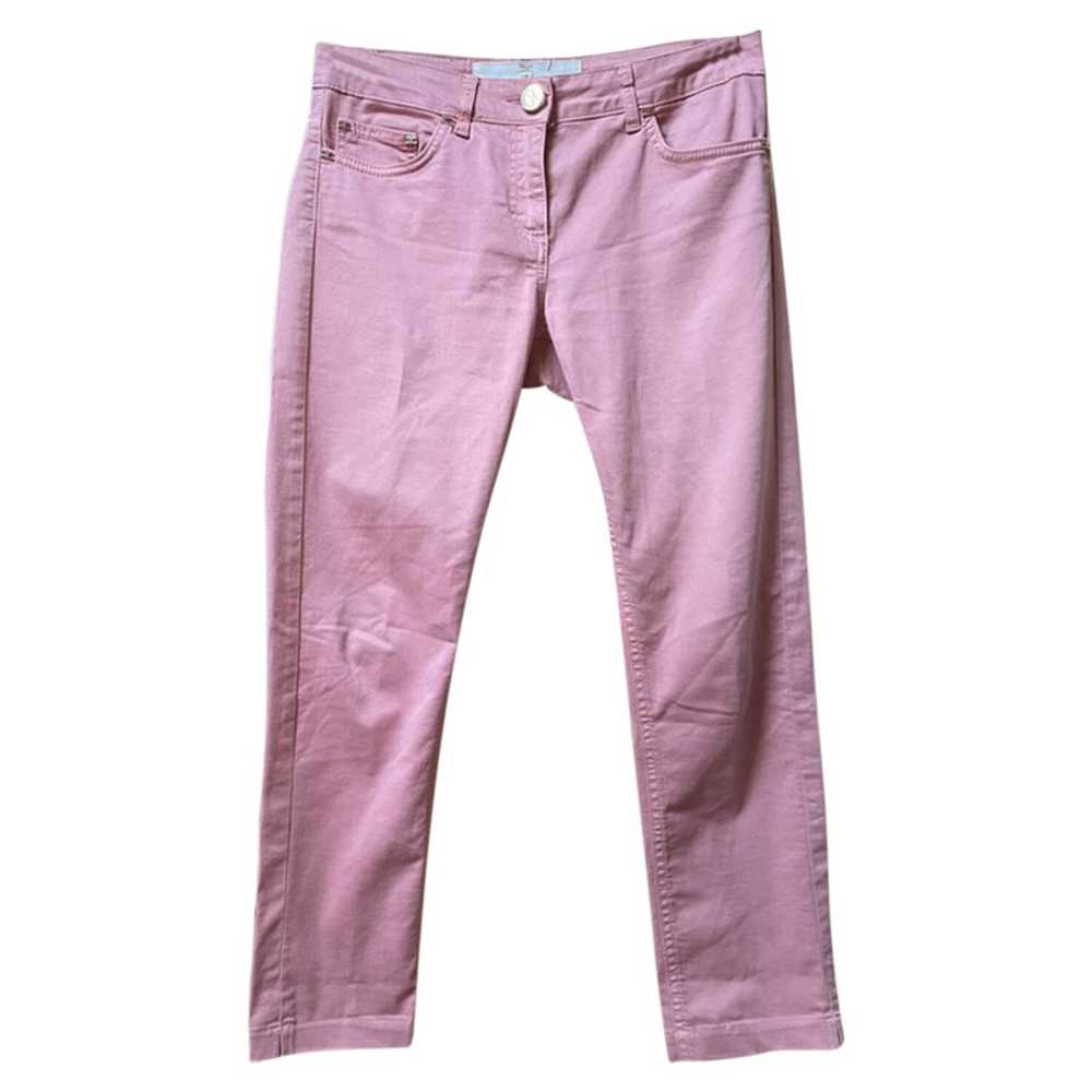 Elisabetta Franchi Trousers Cotton in Pink - image 1