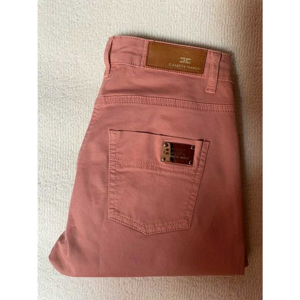 Elisabetta Franchi Trousers Cotton in Pink - image 4