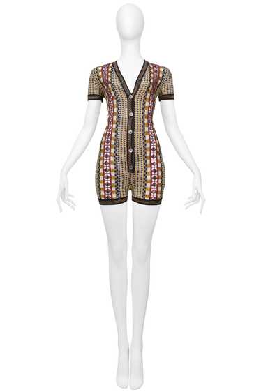 JEAN PAUL GAULTIER AW1990 CUTOUT KNIT ROMPER