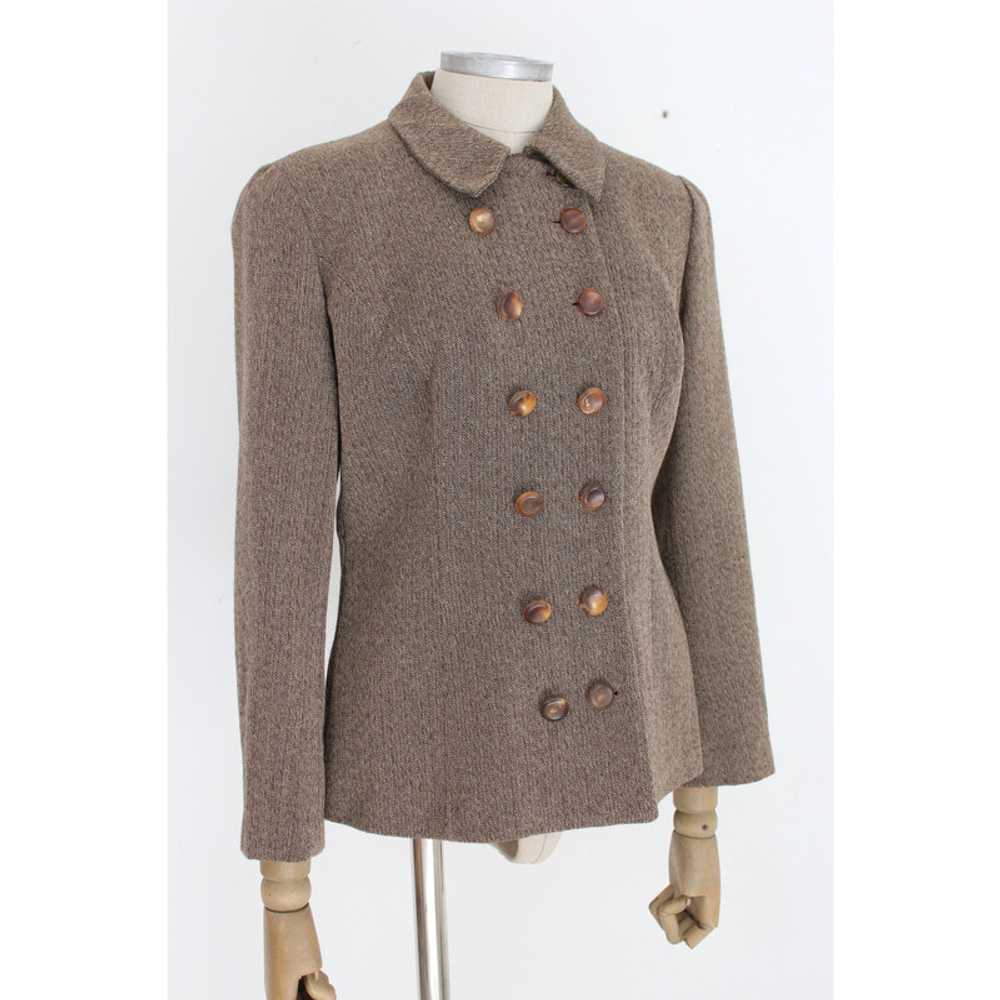 Blumarine Jacket/Coat Wool in Brown - image 2