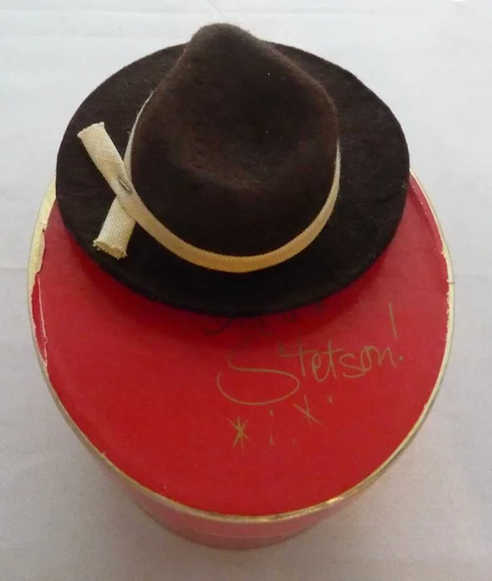 Vintage "Stetson Hat" Miniature Christmas Red Car… - image 3