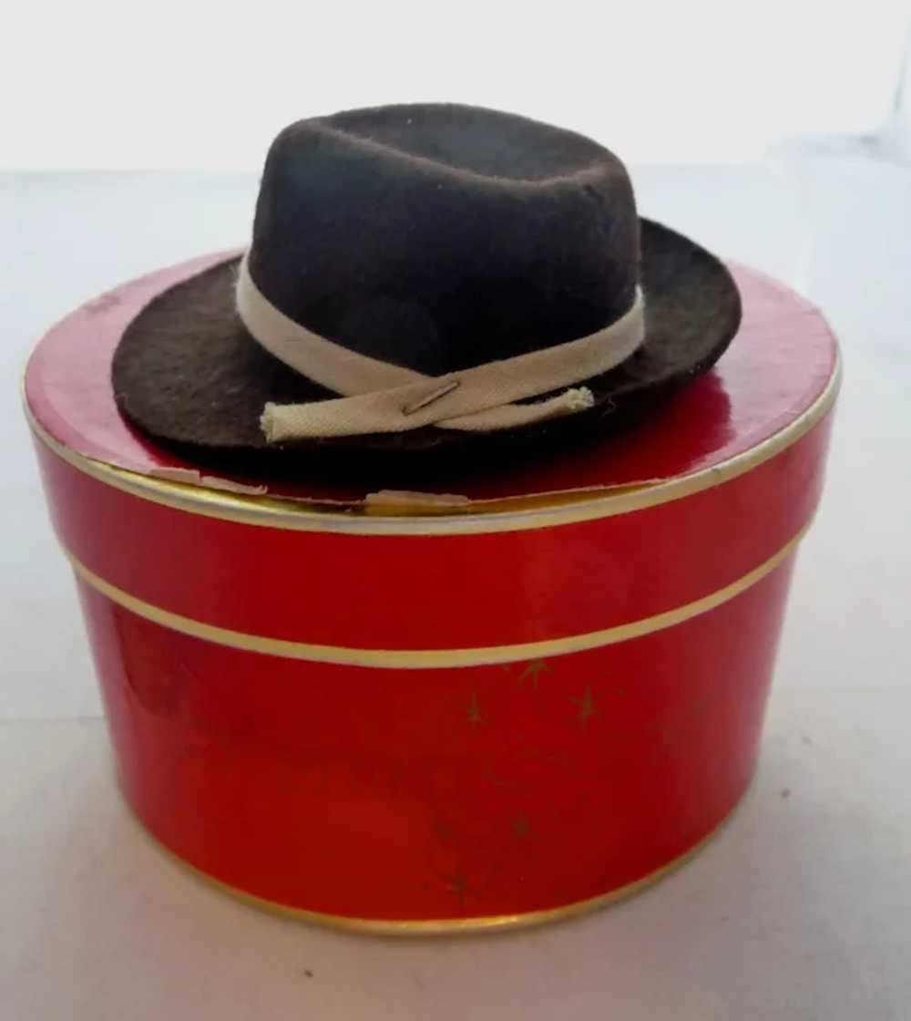 Vintage "Stetson Hat" Miniature Christmas Red Car… - image 5