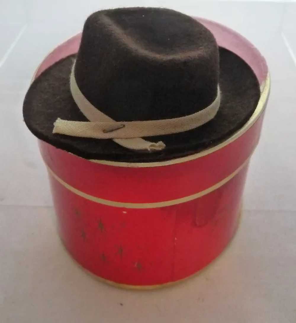 Vintage "Stetson Hat" Miniature Christmas Red Car… - image 6
