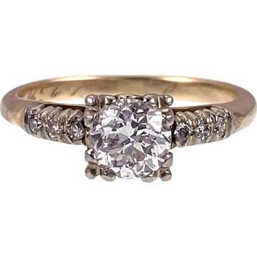 Vintage 14K & Diamond Engagement Ring