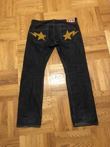 APE BAPE KAWS FIRE FLAME STA デニム　DENIM L APE BAPE KAWS FIRE FLAME STA デニム DENIM L