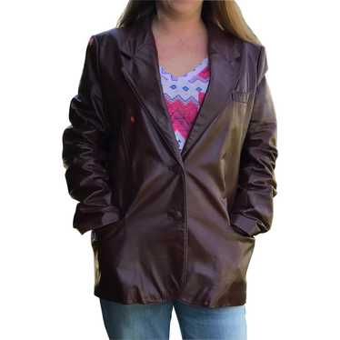 1970s Classic Collections Leather Blazer Style Ja… - image 1