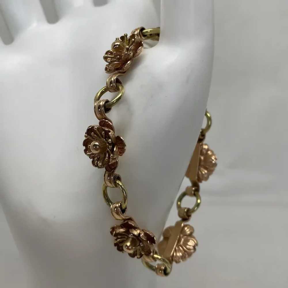 Lovely Krementz Rose necklace and bracelet set - image 12