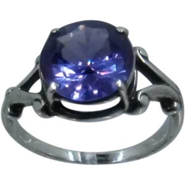 Sterling Color Change Lab Created Sapphire Ring Si