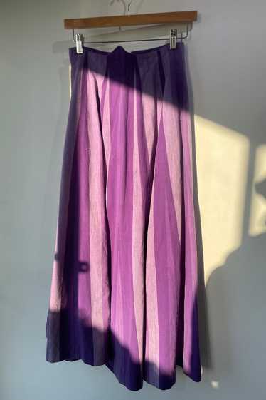 No label Josefa Purple Striped Maxi Skirt