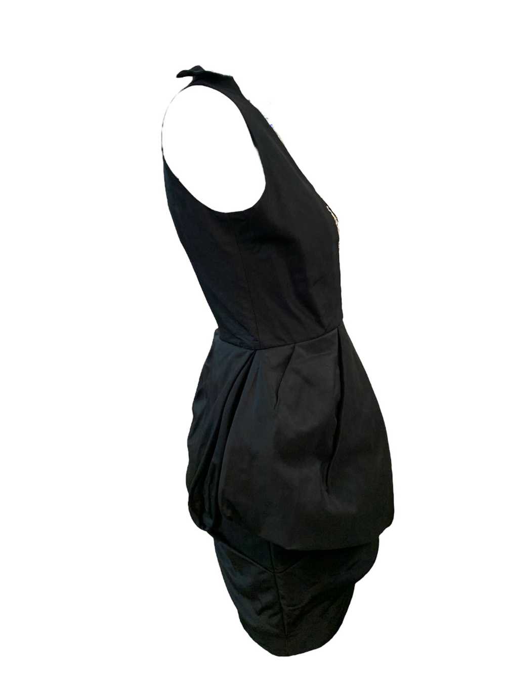 Liliane Romi 50s Black Moire Dress with Rhineston… - image 2