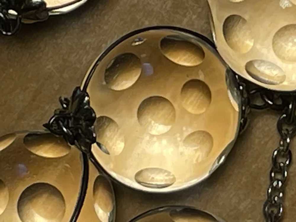 Rare Antique Dotted Quartz Pools-of-Light Necklace - image 5