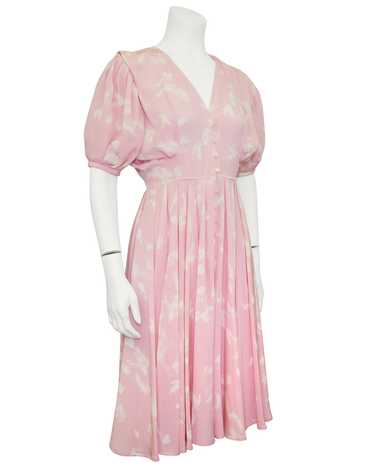 Ungaro Pink and Cream Crepe Dress