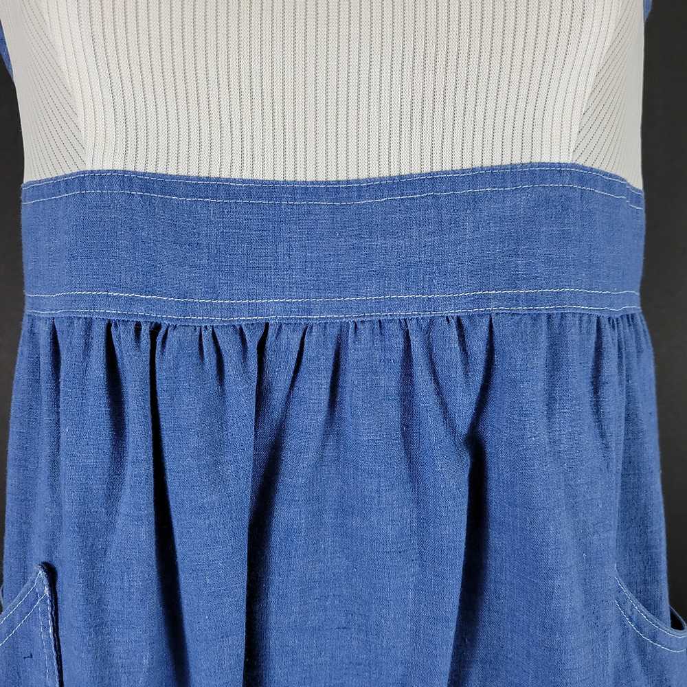 60s/70s Sleeveless Ribbed Maxi Dress - image 4