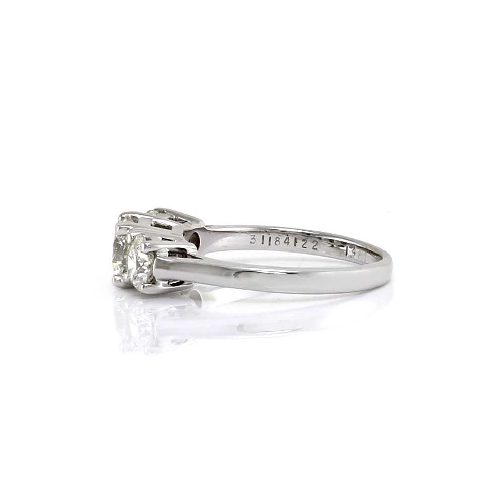 1.48ctw Three Stone Diamond Engagement Ring in 18… - image 2