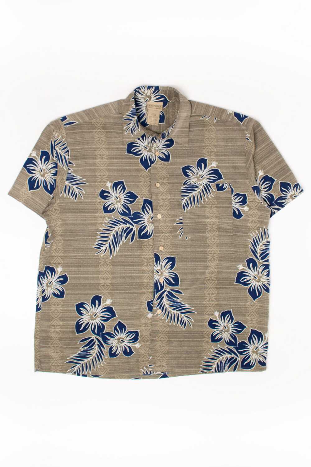 Sage Green Floral Hawaiian Shirt - image 2