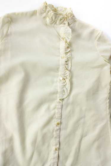 Vintage Asymmetrical Ruffled Blouse - image 1
