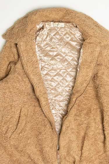 Galerie Reese's Teddy Bear Plush Stuffed Animal Tan Leather Jacket Promo 8”