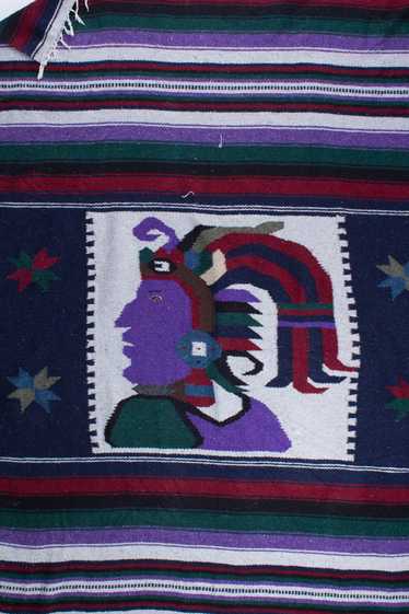 Face Motif Baja Blanket