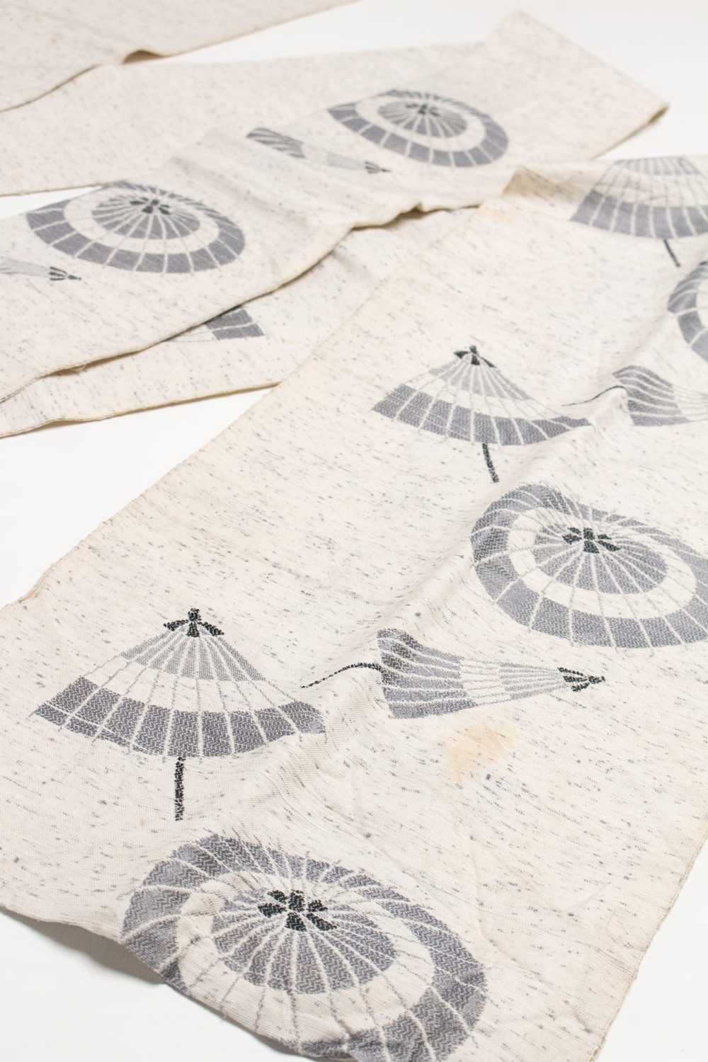 Vintage Stained Parasol Nagoya Obi - image 1