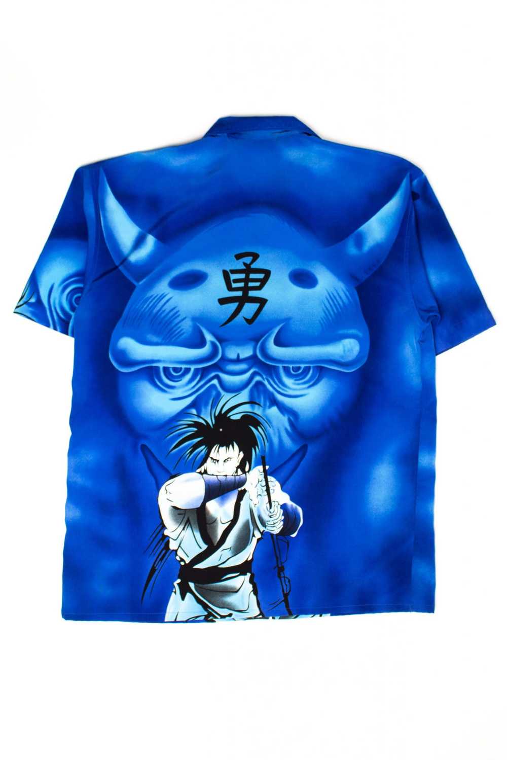 Vintage Blue Brave Warrior Y2K Shirt - image 2