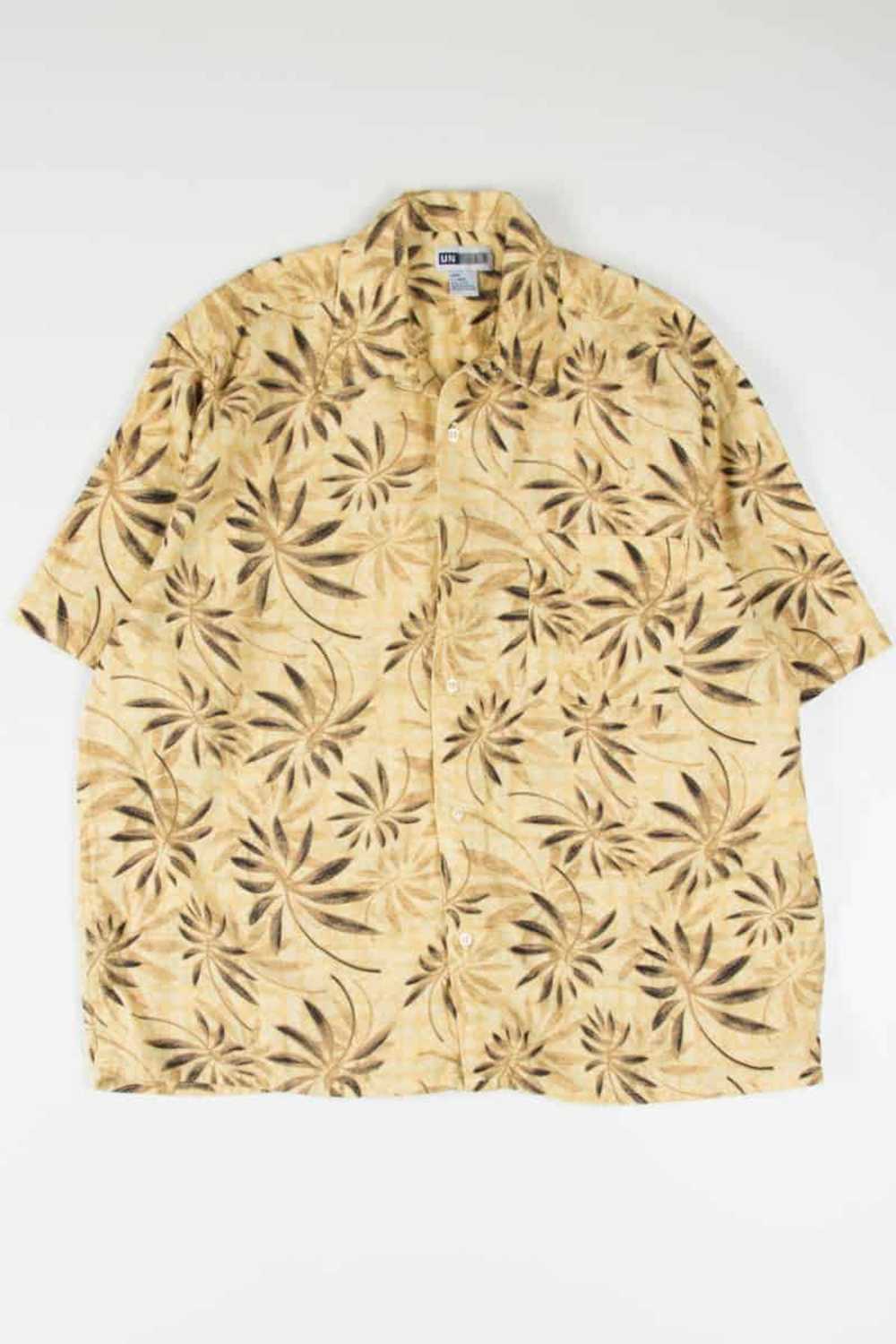 Woven Palm Fronds Hawaiian Shirt - image 2