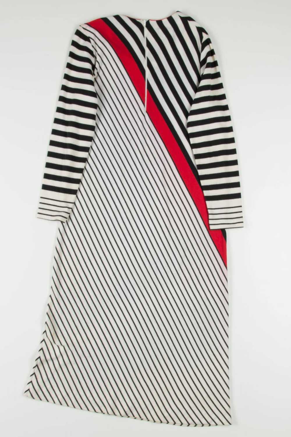 Diagonal Striped Maxi Dress - image 3