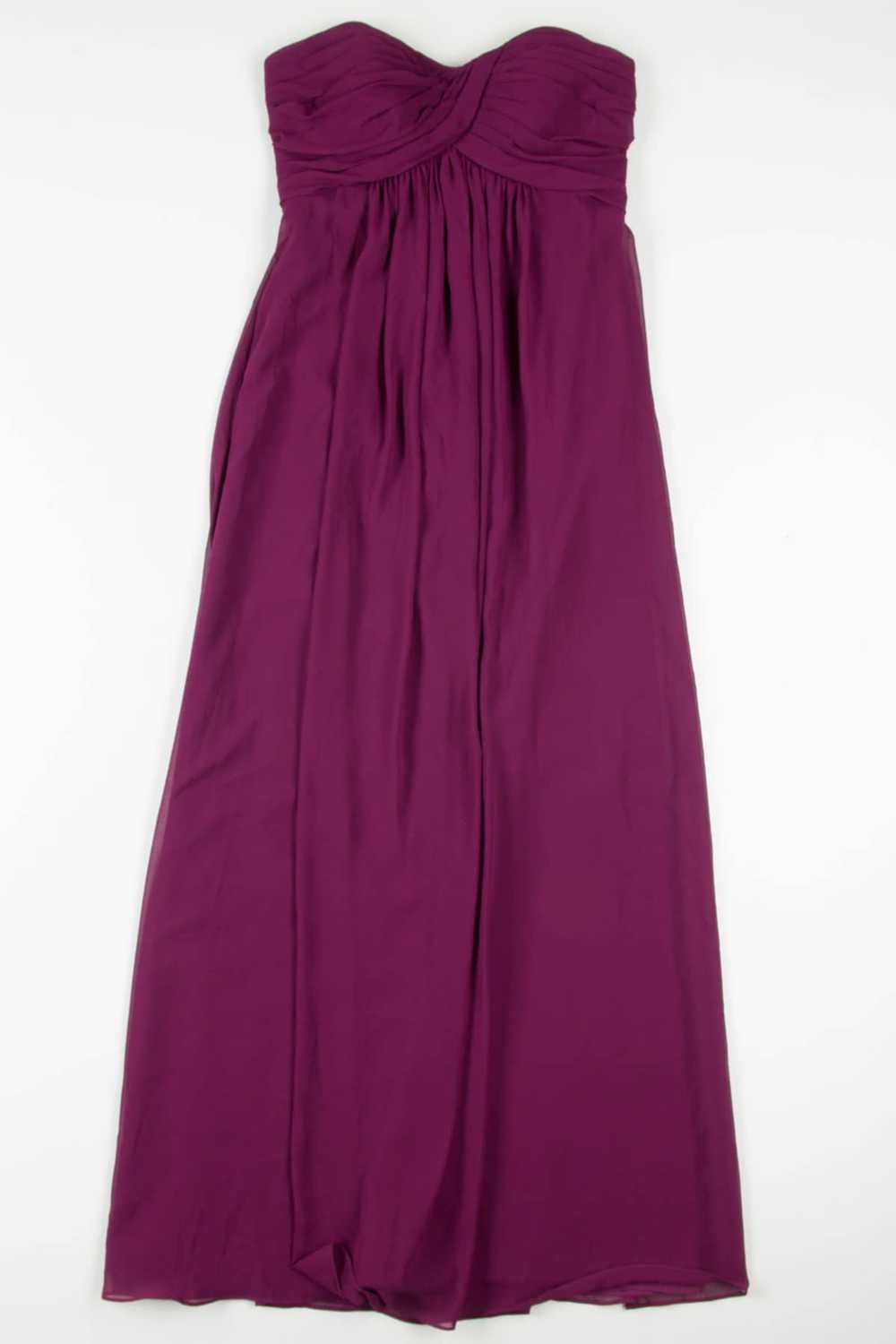 Plum Strapless Gown 682 - image 1