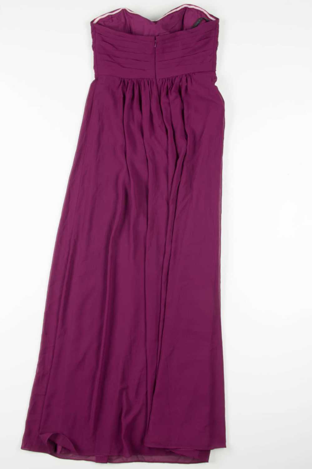 Plum Strapless Gown 682 - image 2